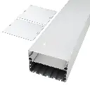 Perfil LED para instalar de forma suspendida de 100 mm x 70 mm