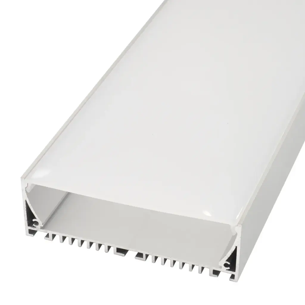 Perfil LED de superficie con opción colgante de 100,2 mm x 32 mm