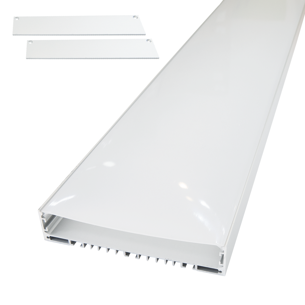 Perfil LED de superficie con opción colgante de 151,76 mm x 32 mm