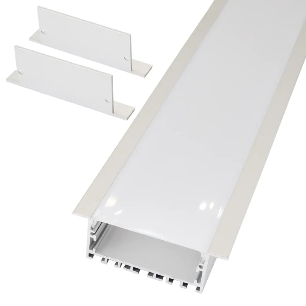 Perfil LED para empotrar de 90 mm x 32 mm