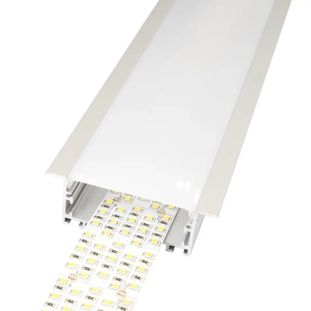 Perfil LED para empotrar de 90 mm x 32 mm