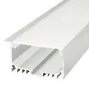 Perfil LED empotrable en techos o paredes de 69,6 mm x 32 mm