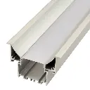 Perfil LED cóncavo para empotrar en techos o paredes de 65,01 mm x 45 mm