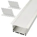 Perfil LED empotrable de 64,8 mm x 35 mm
