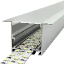Perfil LED para empotrar o colgar de 56 mm x 35 mm