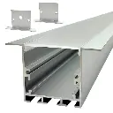 Perfil LED para empotrar o colgar de 56 mm x 35 mm