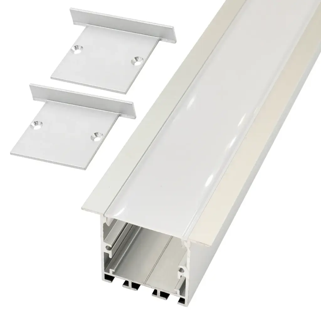 Perfil LED para empotrar en techos o paredes de 50 mm x 35 mm