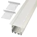 Perfil LED para empotrar en techos o paredes de 50 mm x 35 mm