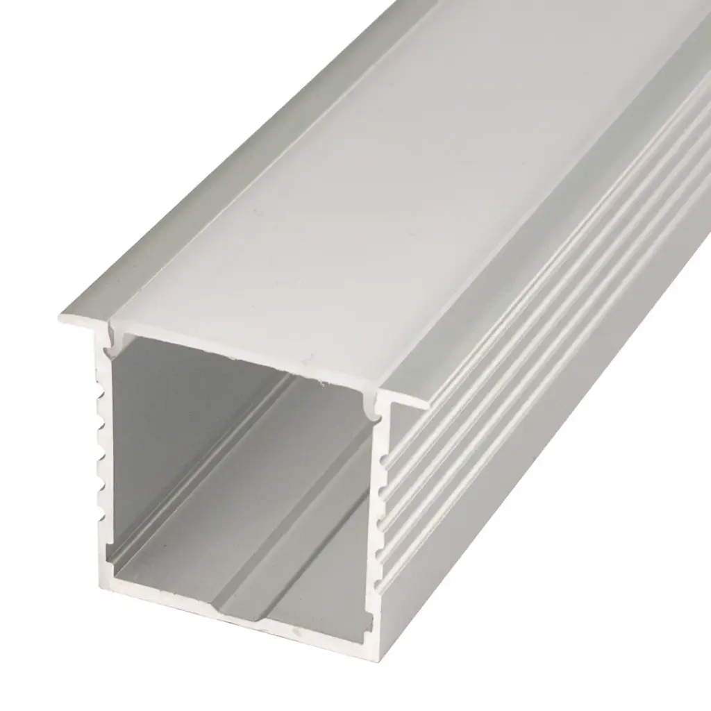 Perfil LED empotrable en techos o paredes de 44,1 mm x 35 mm