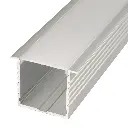 Perfil LED empotrable en techos o paredes de 44,1 mm x 35 mm