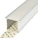 Perfil LED empotrable en techos o paredes de 44,1 mm x 35 mm