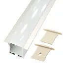Perfil LED para empotrar en el techo de 36,1 mm x 27,27 mm