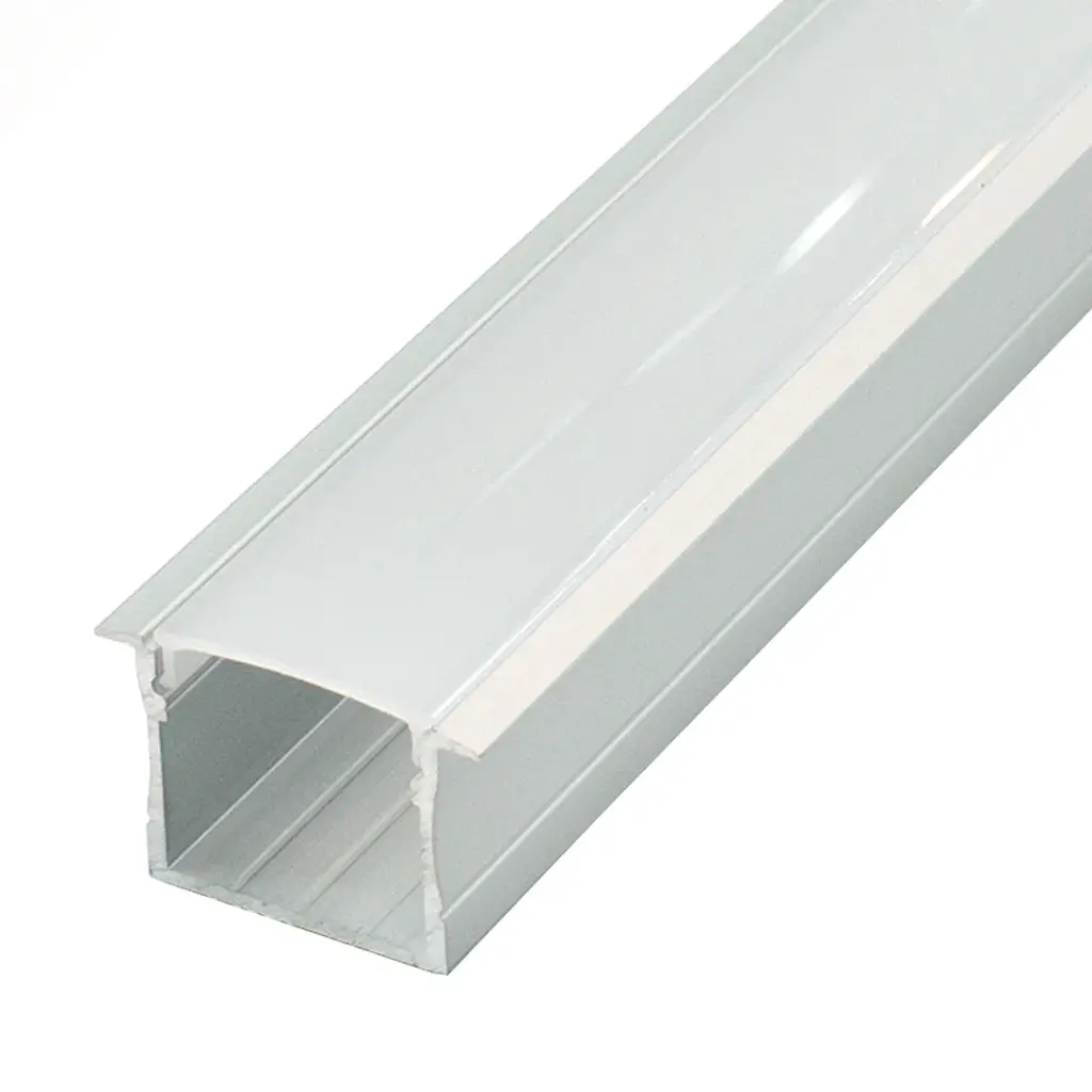 Perfil LED para empotrar de 30 mm x 20,4 mm