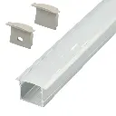 Perfil LED para empotrar de 30 mm x 20,4 mm