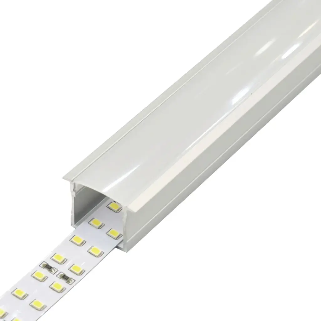 Perfil LED para empotrar de 30 mm x 20,4 mm