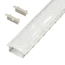 Perfil LED empotrable de 30,6 mm x 9,6 mm