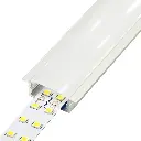 Perfil LED empotrable de 30,6 mm x 9,6 mm