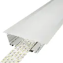 Perfil LED para empotrar de 125,15 mm x 35 mm