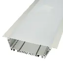 Perfil LED para empotrar de 125,15 mm x 35 mm