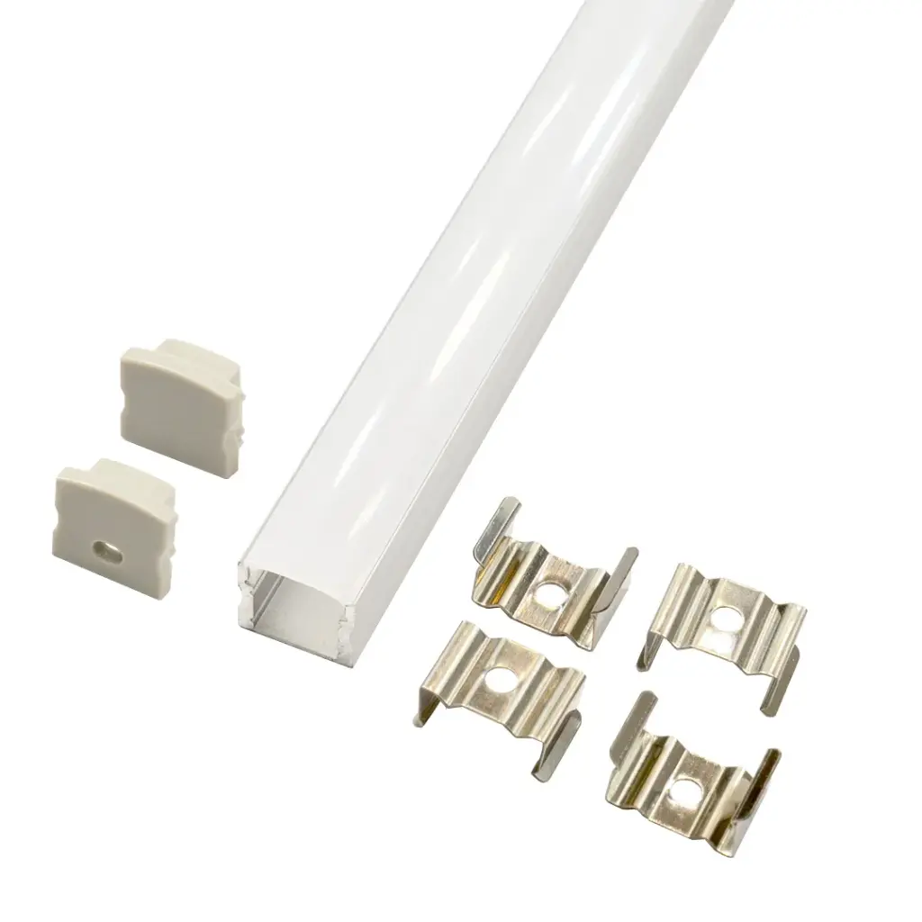 Perfil LED de superficie de 17 mm x 14,5 mm