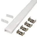 Perfil LED de superficie de 30 mm x 10 mm