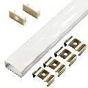 Perfil LED de superficie de 23,4 mm x 9,7 mm