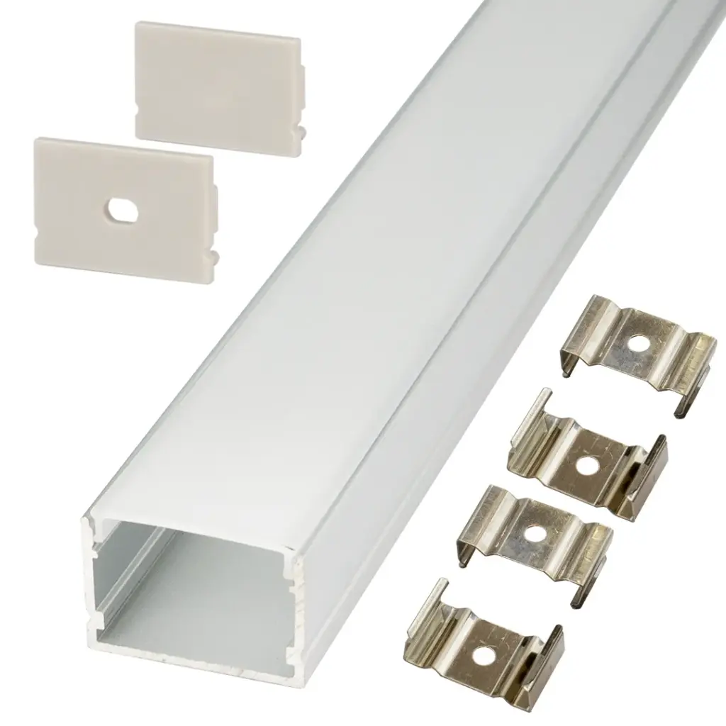 Perfil LED de superficie de 30 mm x 20 mm