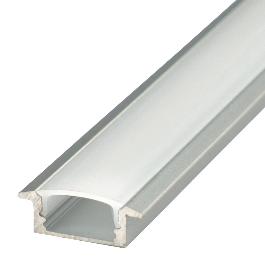 Perfil LED empotrable de 23 mm x 7,8 mm