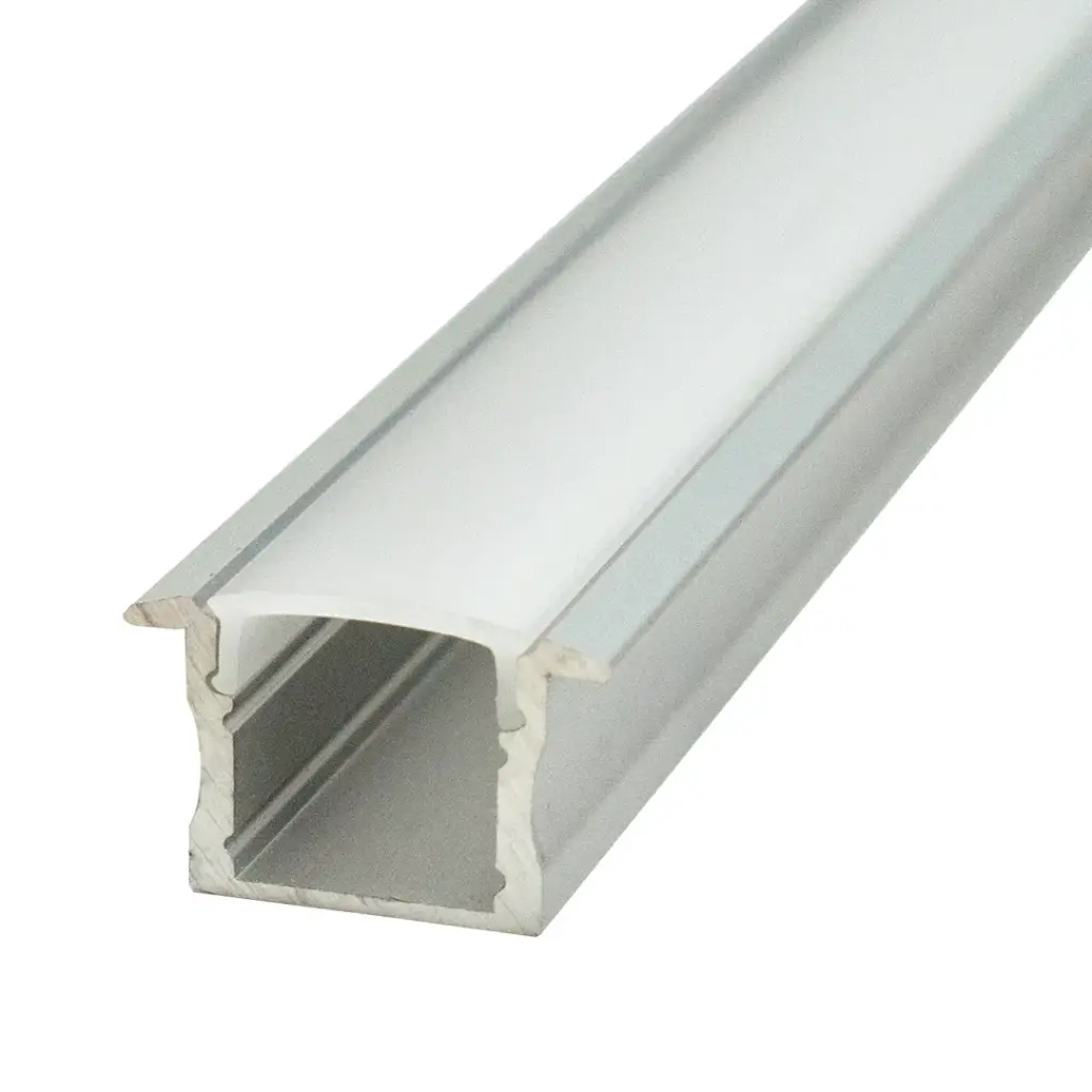 Perfil LED de empotrar de 23 mm x 14,5 mm