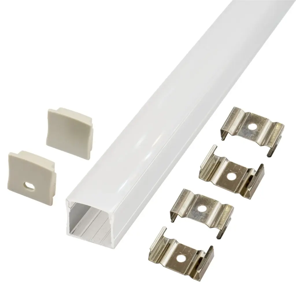 Perfil LED de superficie de 23,4 mm x 20,4 mm