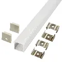 Perfil LED de superficie de 23,4 mm x 20,4 mm