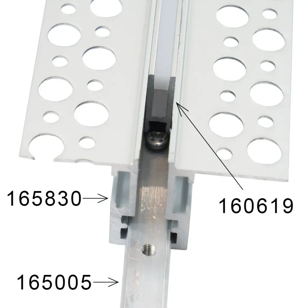 Perfil LED extrafino de superficie de 6 mm x 19 mm