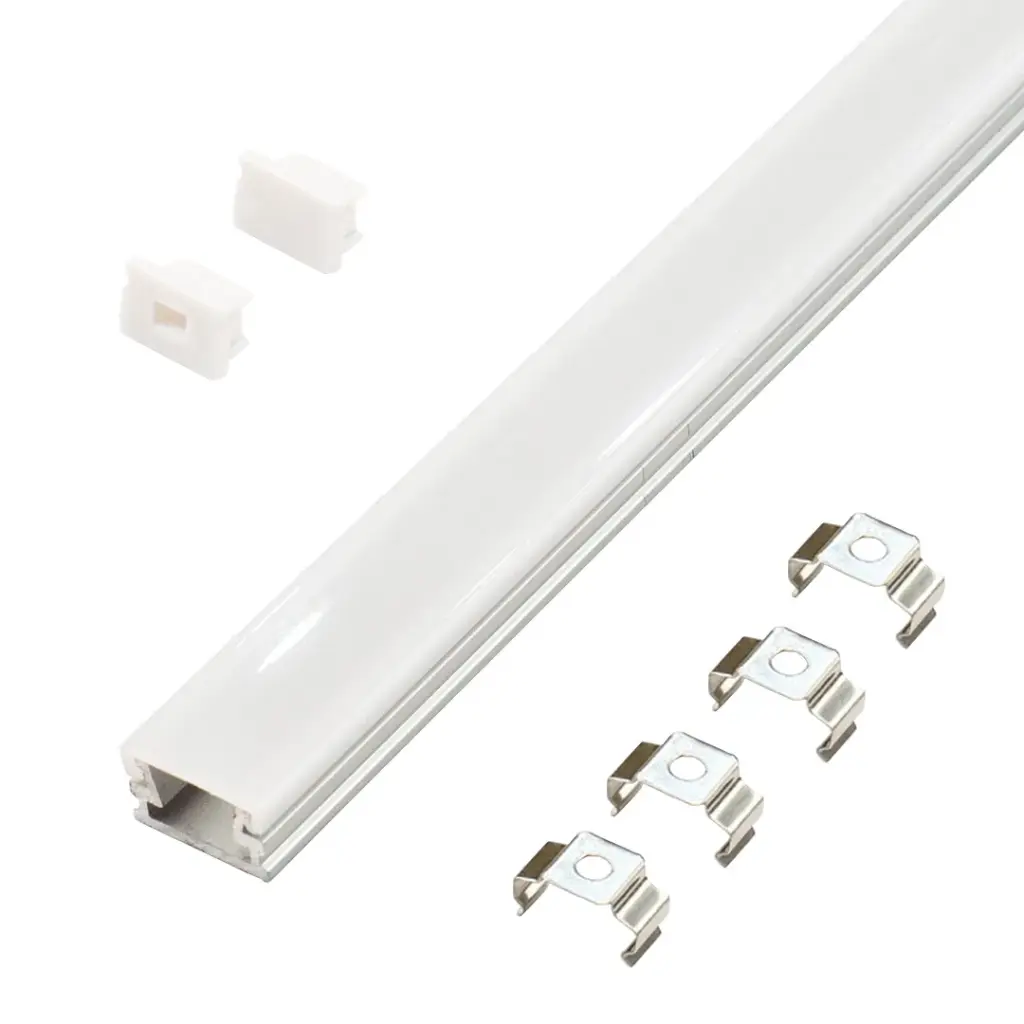 Perfil LED de superficie de 12,2 mm x 7,61 mm