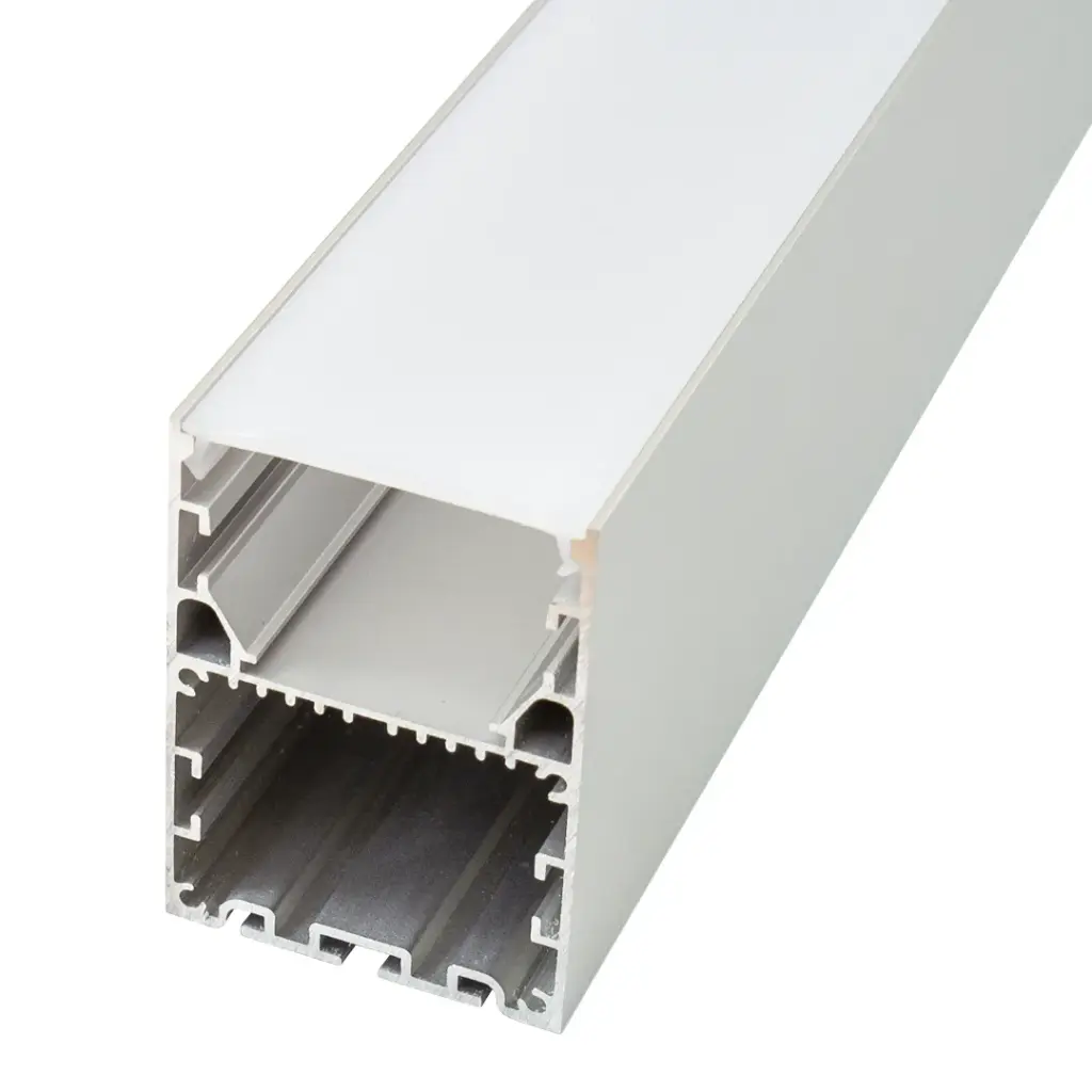 Perfil LED colgante o de superficie de 49,78 mm x 70 mm