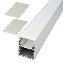 Perfil LED colgante o de superficie de 49,78 mm x 70 mm