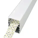 Perfil LED colgante o de superficie de 49,78 mm x 70 mm