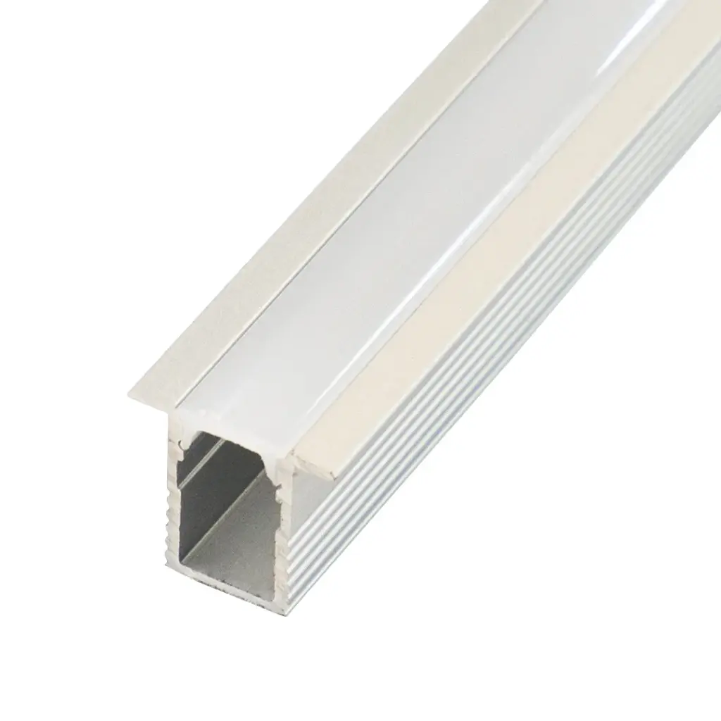 Perfil LED empotrable de 13 mm x 12 mm