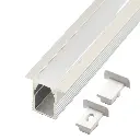 Perfil LED empotrable de 13 mm x 12 mm