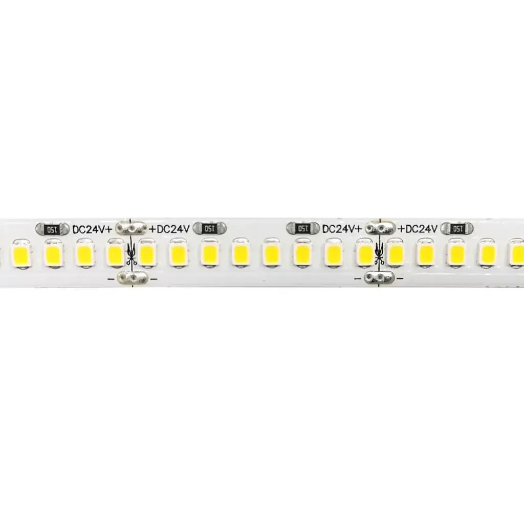 Tira LED 29,5W DC24V IP20 224LEDs/m SMD2835 2300ºK 10mm 5m 