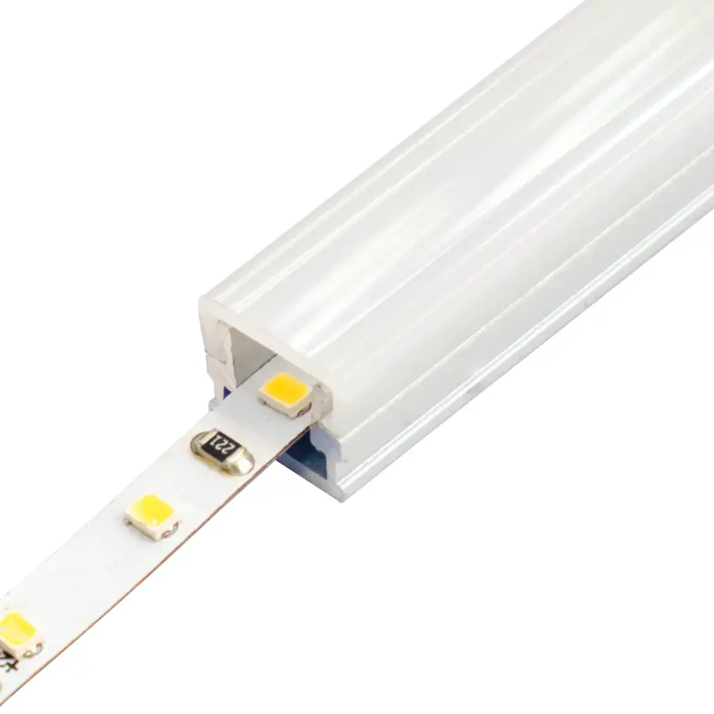 Perfil LED extrafino de superficie de 8 mm x 7,51 mm