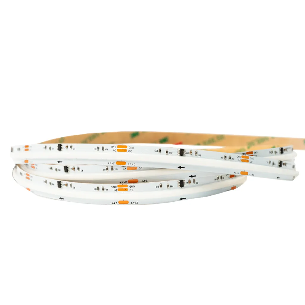 Tira LED DIGITAL COB SPI 18W RGB DC24V 576LEDs/m  IP20 10mm 5m