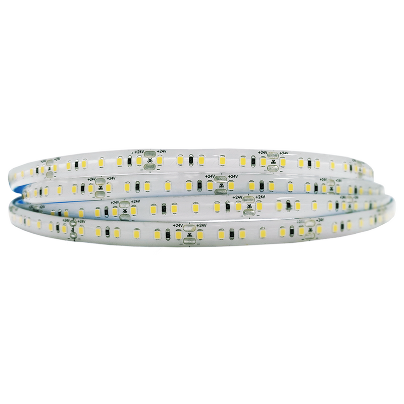 Tira LED DC24V  14W 120LEDs/m SMD2835 IP65 2700ºK 5m 10mm