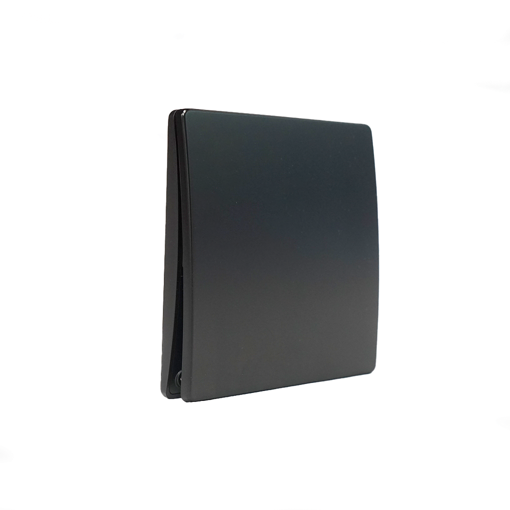 Interruptor inalámbrico negro. 1 botón