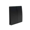 Interruptor inalámbrico negro. 2 botones