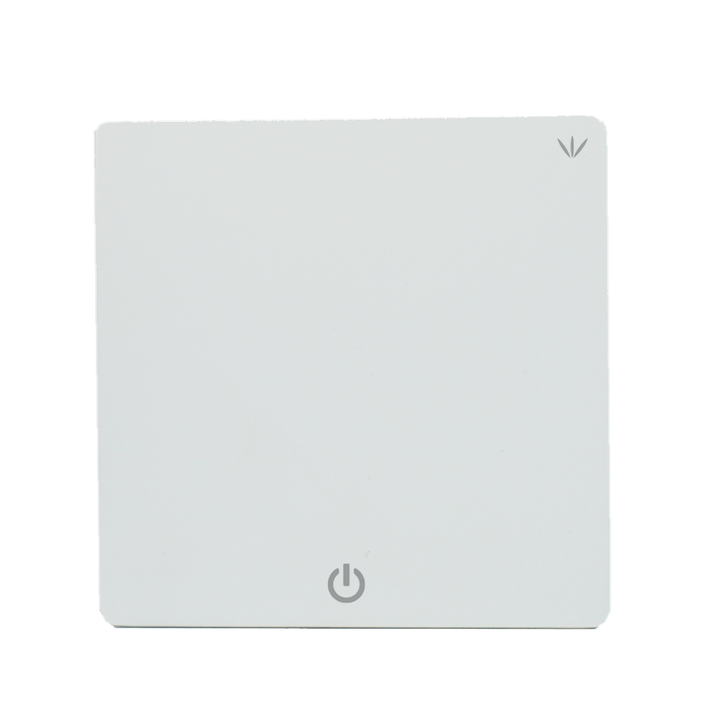 Interruptor inalámbrico blanco. 1 botón