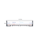 Surface-mounted LED profile with pendant option, 151.76 mm x 32 mm