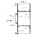 Profilé LED mural avec éclairage bidirectionnel (40,85 mm x 84,5 mm)