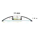 Perfil LED de superficie de 56 mm x 9,34 mm