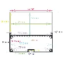 Perfil LED de superficie con opción colgante de 80 mm x 75,2 mm