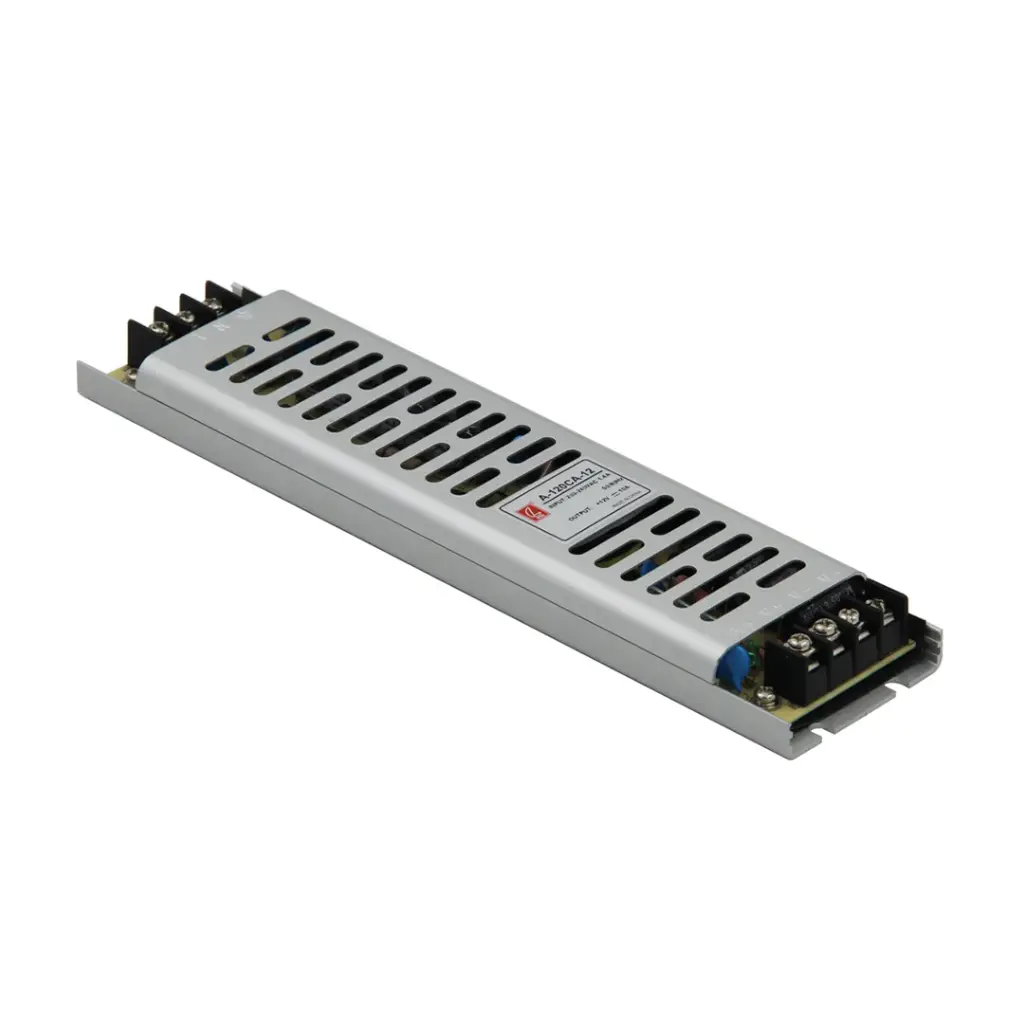 Fuente de alimentación alargada para tiras LED 100W DC12V IP20